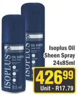 J&E Cash and Carry Isoplus Oil Sheen Hair Spray offer
