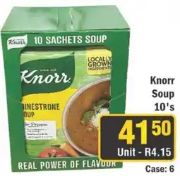 J&E Cash and Carry Knorr Soup 10's offer