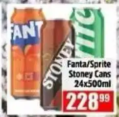 Devland Cash And Carry Fanta/Sprite Stoney Cans offer