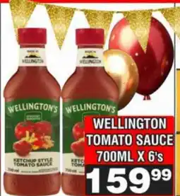 Advance Cash n Carry WELLINGTON'S TOMATO SAUCE offer