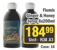 J&E Cash and Carry Flumix Ginger & Honey Syrup offer