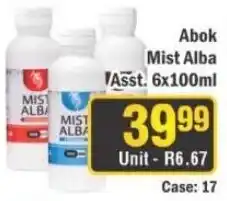 J&E Cash and Carry Abok Mist Alba offer