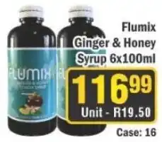 J&E Cash and Carry Flumix Ginger & Honey Syrup offer