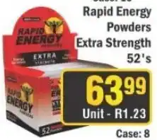 J&E Cash and Carry Rapid Energy Powders Extra Strength offer
