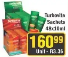 J&E Cash and Carry TurboVite Sachets offer