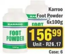 J&E Cash and Carry Karroo Foot Powder offer