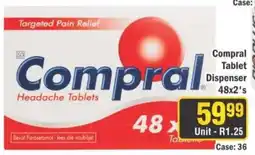 J&E Cash and Carry Compral Headache Tablets offer