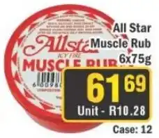 J&E Cash and Carry All Star Muscle Rub offer
