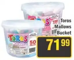 J&E Cash and Carry Toros Mallows Bucket offer