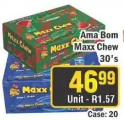J&E Cash and Carry Ama Bom Maxx Chew 30's offer