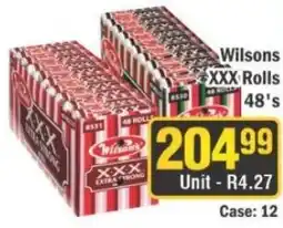 J&E Cash and Carry Wilsons XXX Rolls offer
