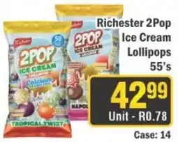 J&E Cash and Carry Richester 2Pop Ice Cream Lollipops offer