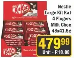 J&E Cash and Carry Nestle Large Kit Kat 4 Fingers Milk Choc offer