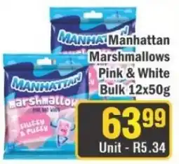J&E Cash and Carry Manhattan Marshmallows Pink & White offer