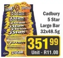 J&E Cash and Carry Cadbury 5 Star Large Bar offer