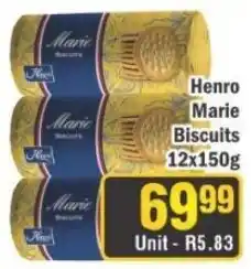 J&E Cash and Carry Henro Marie Biscuits offer