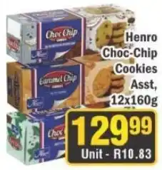 J&E Cash and Carry Henro Choc-Chip Cookies Assorted offer