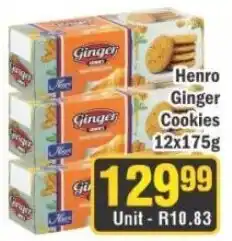 J&E Cash and Carry Henro Ginger Cookies offer