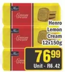 J&E Cash and Carry Henro Lemon Cream offer