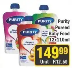 J&E Cash and Carry Purity Pureed Baby Food offer