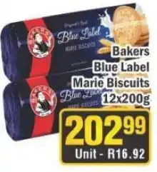 J&E Cash and Carry Bakers Blue Label Marie Biscuits offer