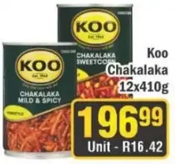 J&E Cash and Carry Koo Chakalaka offer