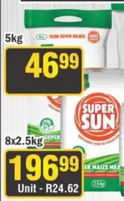 J&E Cash and Carry Super Sun Maize Meal offer