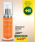 Dis-Chem Nutriderma Total Glow Vitamin-C Serum-30ml offer