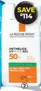 Dis-Chem Laroche Posay Anthelios UVmune 400 Fluid SPF50+-50ml offer