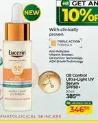 Dis-Chem Eucerin Oil Control Ultra Light UV Serum SPF50+-30ml offer