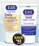 Dis-Chem E45 Face Moisturiser SPF30 Or Night Cream-50ml Each offer