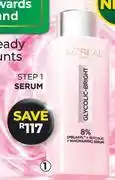 Dis-Chem L'Oreal Glycolic Bright 8% Face Serum-30ml offer