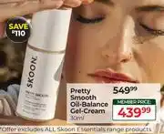 Dis-Chem Skoon Pretty Smooth Oil-Balance Gel Cream-30ml offer