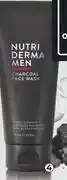 Dis-Chem Nutri Derma Men Charcoal Face Wash (2 + 1 Cheapest Free)-100ml offer