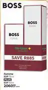 Dis-Chem Boss Femme EDP 75ml Plus EDP 30ml-Per Pack offer