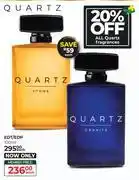 Dis-Chem Quartz Fragrances EDT/EDP-100ml Each offer