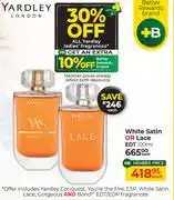 Dis-Chem Yardley London White Satin Or Lace EDT-100ml Each offer