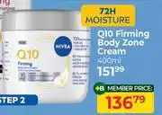 Dis-Chem Nivea Q10 Firming Body Zone Cream-400ml offer
