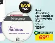 Dis-Chem Neutrogena Fast Absorbing Multipurpose Lightweight Balm-300ml offer