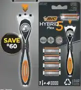 Dis-Chem Bic Hybrid Flex5 5-Blade Razor 1 Handle Plus 4 Cartridges offer