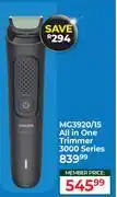 Dis-Chem Philips MG3920/15 All In One Trimmer 3000 Series offer