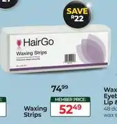Dis-Chem Hair Go Waxing Strips offer
