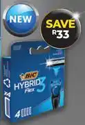 Dis-Chem Bic Hybrid Flex3 3-Blade Razor Blades 4 Cartridges offer