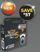 Dis-Chem Bic Hybrid Flex5 5-Blade Razor Blades 4 Cartridges offer