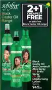 Dis-Chem Sofnfree Black Castor Oil Anti Dandruff Afro Spray/Braid Spray Or Oil Moisturising Lotion-350ml Ea offer