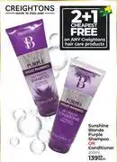 Dis-Chem Creightons Sunshine Blonde Purple Shampoo Or Conditioner-200ml Each offer