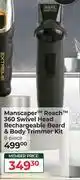 Dis-Chem Wahl Manscaper Reach 360 Swivel Head Rechargeable Beard & Body Trimmer Kit 8 Piece offer