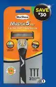 Dis-Chem Max Shave Matrix 5 Pro 5-Blade Disposable Razors 3 Pack offer