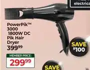 Dis-Chem Wahl Power Pik 3000 1800W DC Pik Hair Dryer offer