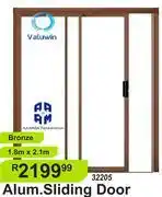K Carrim Valuwin Alum Sliding Door Bronze 1.8m x 2.1m 32205 offer
